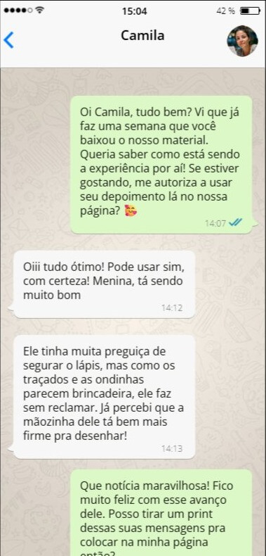 Depoimento Camila